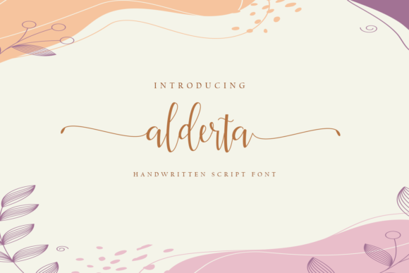 Alderta: A Handwritten Font for Editorial Design