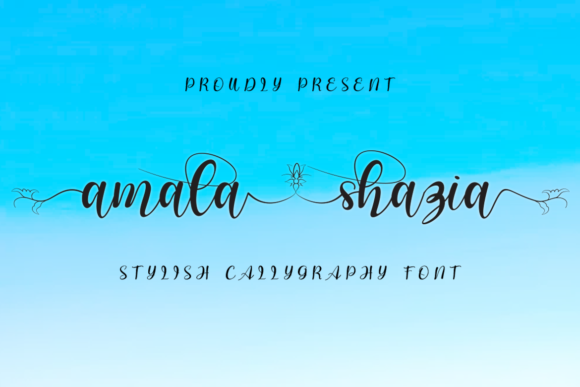 Amala Shazia: A Romantic Script Font for Crafters