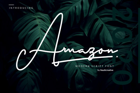 Amazon Font Review: A Flowing Handwritten Typeface for Brands