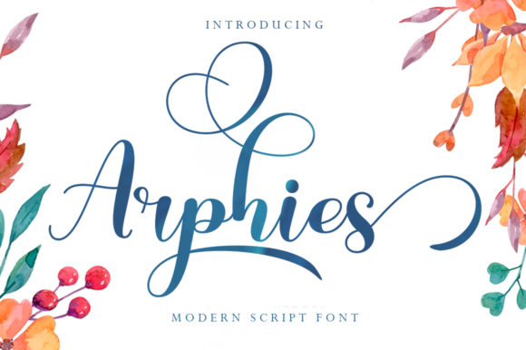 Arphies: A Charming Script Font for Brand Identity