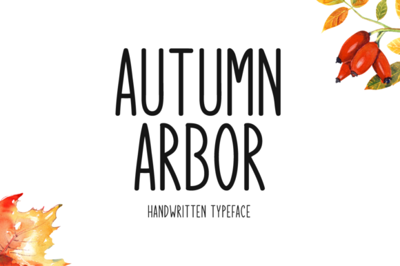 Autumn Arbor: A Handwritten Font for Modern Web Design