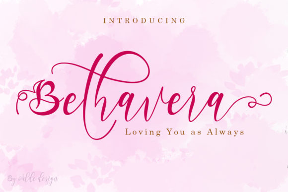 Bethavera: A Flowing Handwritten Font for Makers