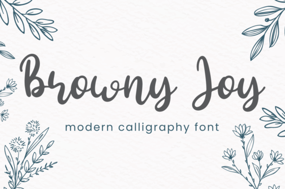 Browny Joy: A Handwritten Font for Web Design