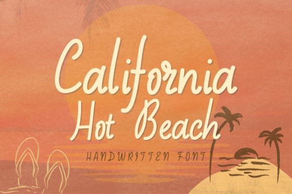 California Hot Beach: A Handwritten Font for Editorial Design