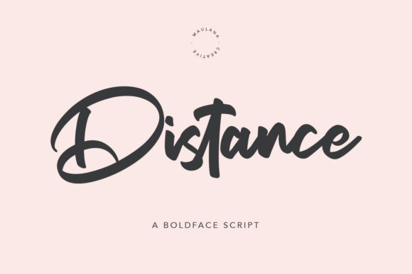 Distance: A Timeless Handwritten Font for Crafters