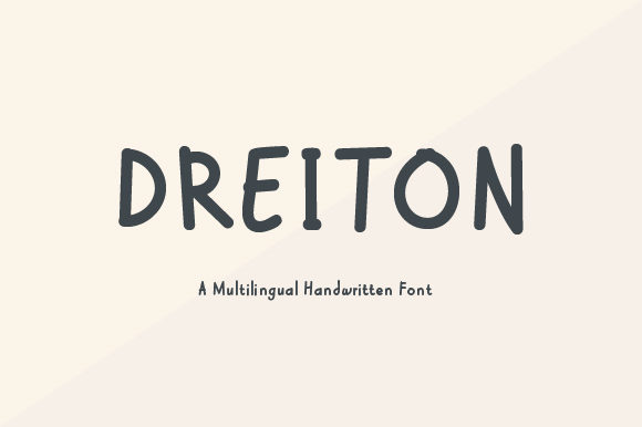 Dreiton: A Handwritten Font for Modern Web Design