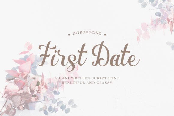 First Date: A Handwritten Font for Editorial Design