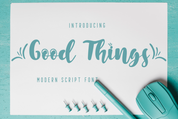 Good Things: A Handwritten Font for Web Design