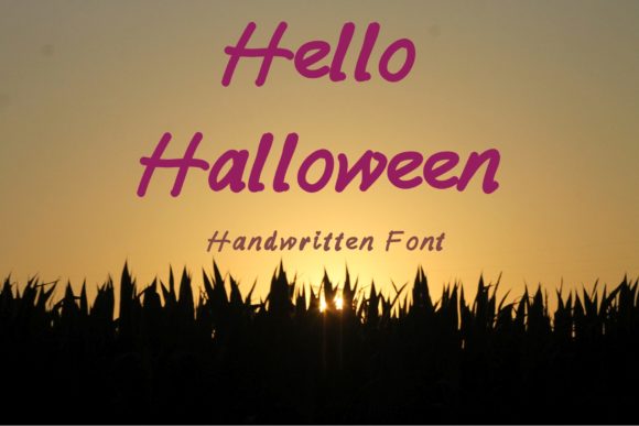 Hello Halloween: A Friendly Handwritten Font for Editorial Design