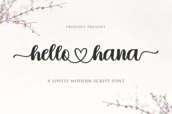 Hello Hana: A Charming Script Font for Business
