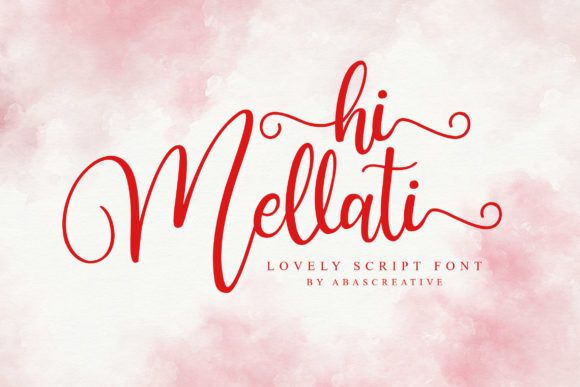 Hi Mellati: A Romantic Script Font for Crafters