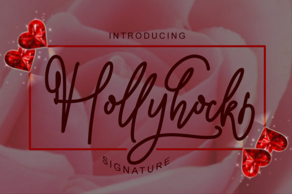 Hollyhock: A Premium Handwritten Font for Campaigns