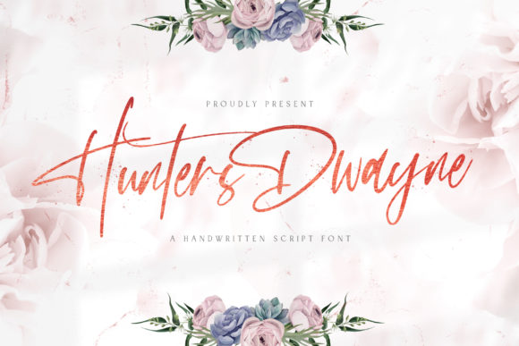 Hunthers Dwayne: An Elegant Handwritten Font for Editorial Design