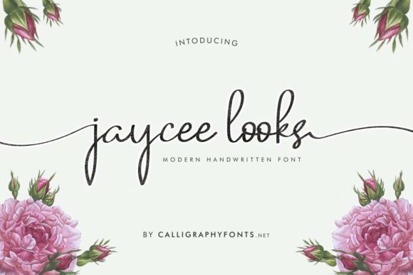 Jaycee Looks: A Handwritten Font for Editorial Elegance