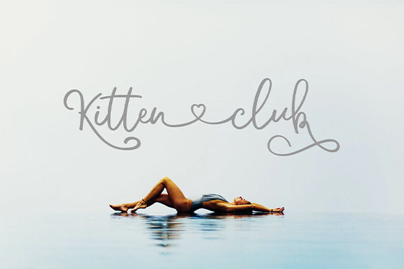 Kitten Club: A Charming Script Font for Editorial Design