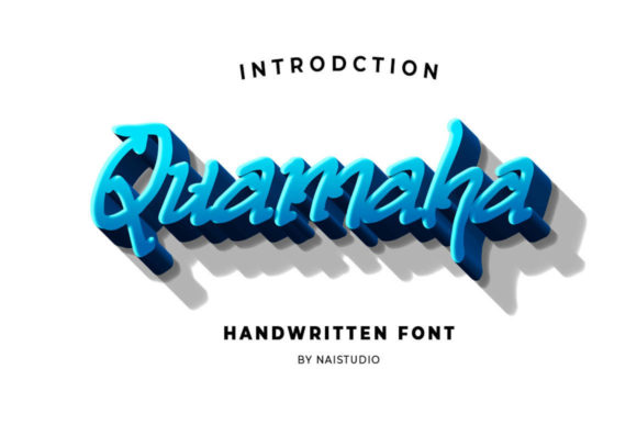 Quamaha: A Playful Handwritten Font for Branding