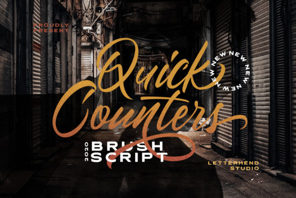 Quick Counters: A Handwritten Font for Editorial Design